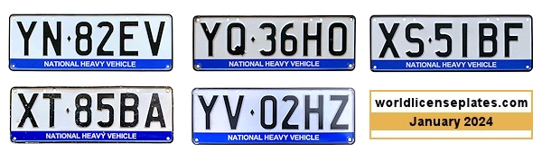 Interstate license plates