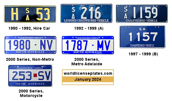 Chauffeured, For Hire license plates