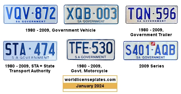 Government license plates