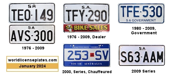 Motorcycle license plates