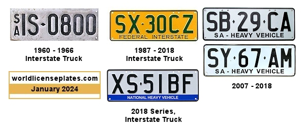 Truck, Heavy Vehicle license plates