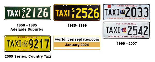 Taxi license plates