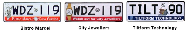Special Interst license plates
