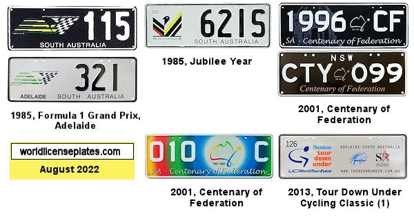 South Australia license plates