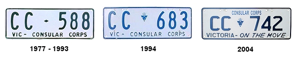 Consular Corps license plates