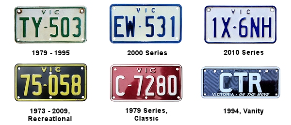 Motorcycle license plates