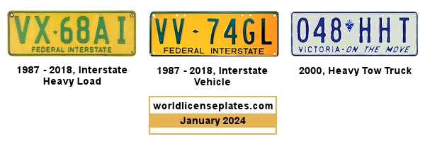 Truck, Heavy Vehicle license plates