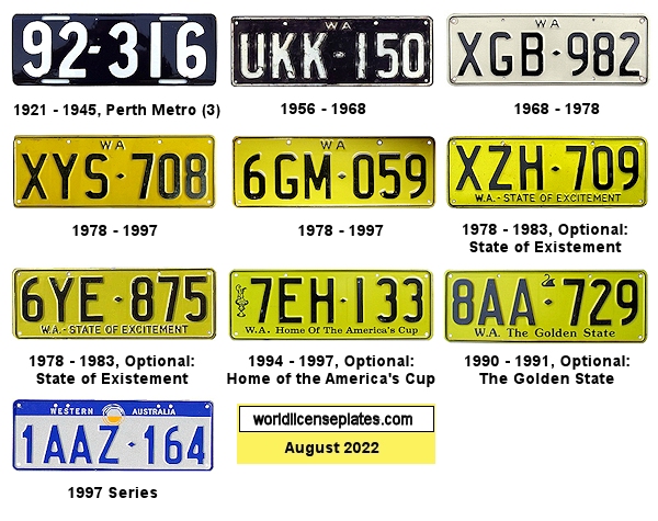 Private/Passenger license plates