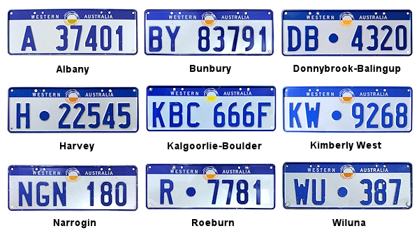 County Towns and Shires license plates