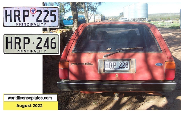 Hutt River Principality license plates