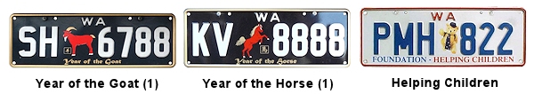 Special Interest license plates