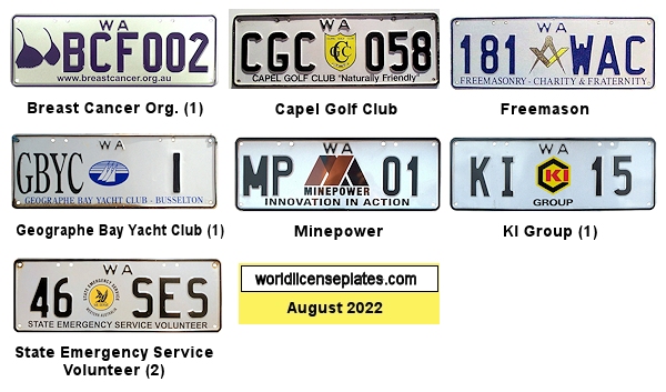Special Interest license plates