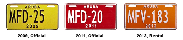 Motorcycle (Official, Rental) license plates