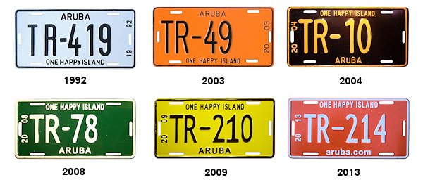 Truck license plates