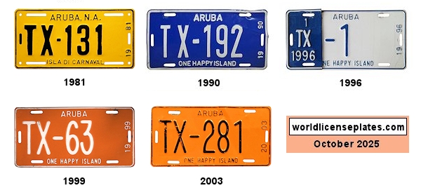 Taxi license plates