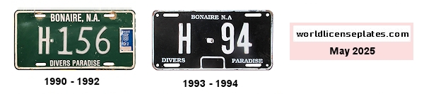 Hire (Rental) Vehicle license plates