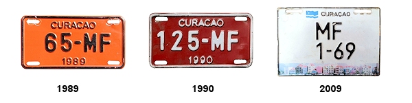 Motorcycle license plates