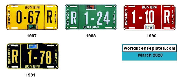Rental Vehicle license plates