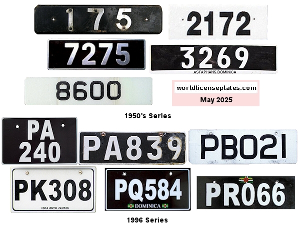 Private/Passenger license plates