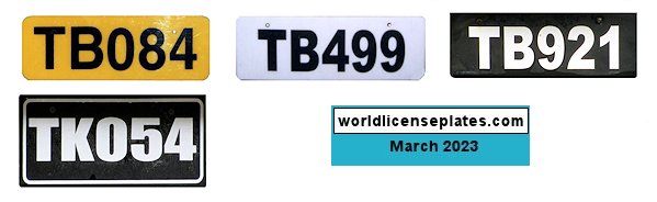 Commercial, Rental Vehicle license plates