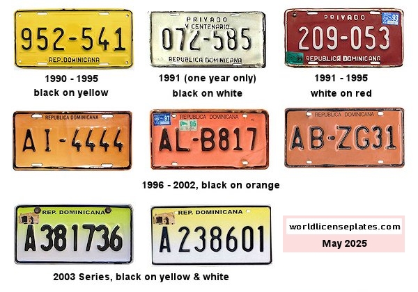 Private/Passenger license plates