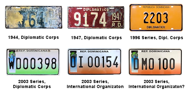 Diplomat, International Organization license plates