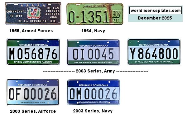 Military license plates