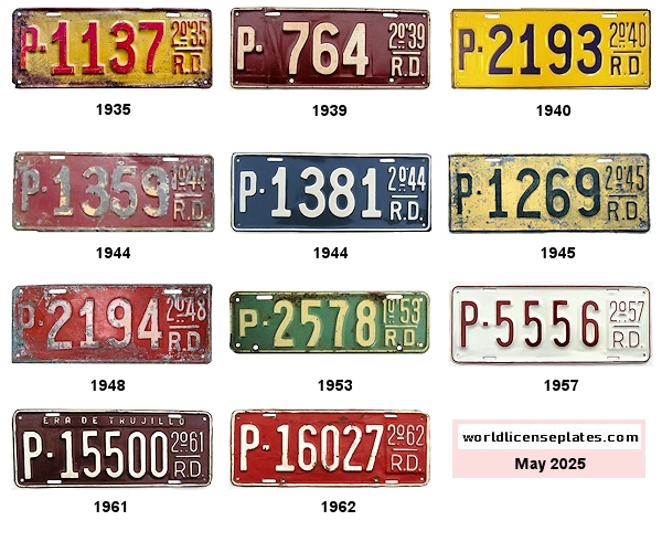 Public Service Vehicle license plates
