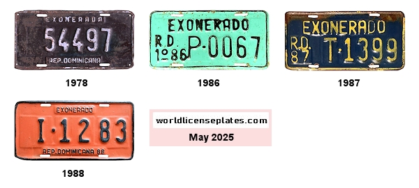 Temporary Import license plates