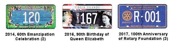 British Virgin Islands license plates