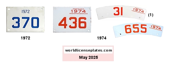 Motorcycle license plates