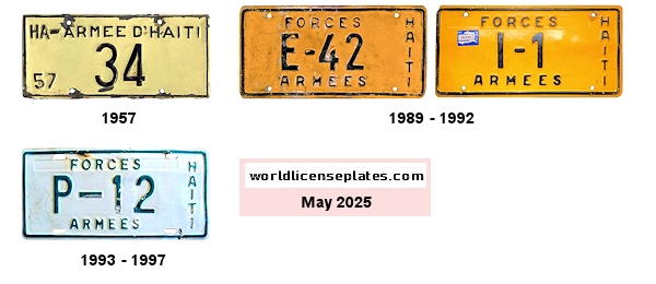 Forces, Military license plates