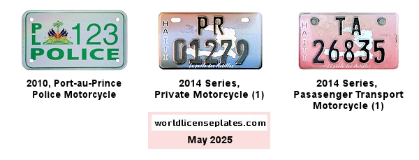 Motorcycle license plates