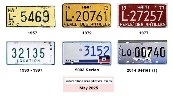 Rental, Hire license plates