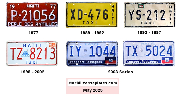 Taxi, Bus license plates