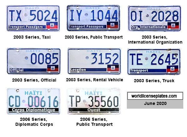 Non-Passenger/Other license plates
