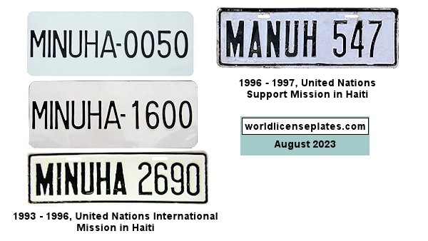 United Nations license plates