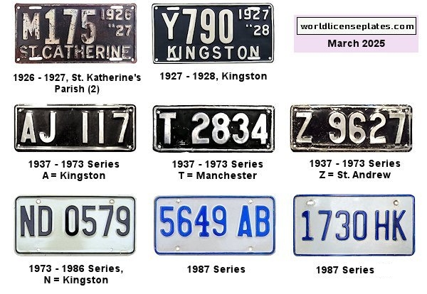 Private/Passenger license plates