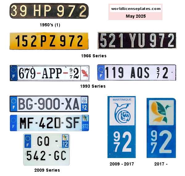 Private, Official, Agricultural license plates