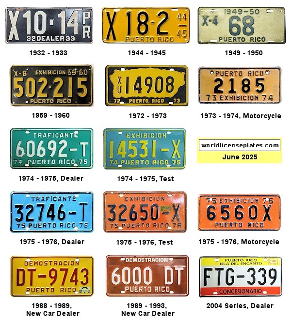 Dealer, Test license plates