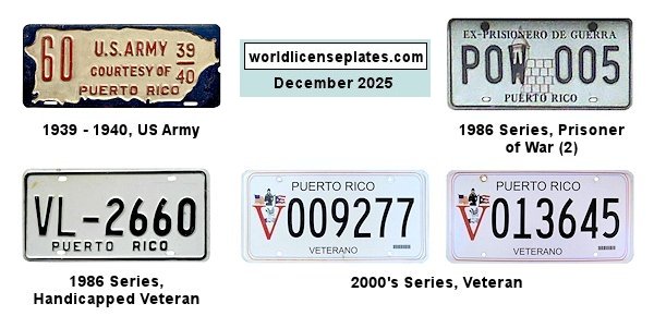 Military Related license plates