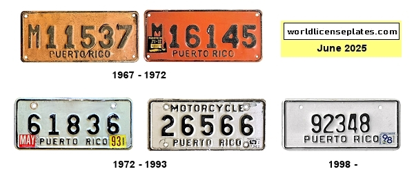 Motorcycle license plates