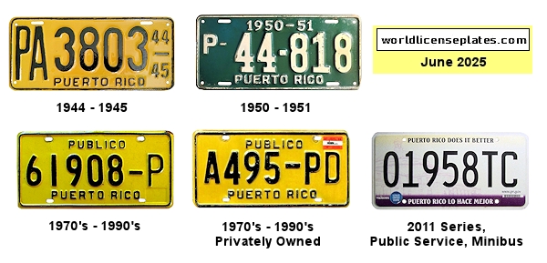 Public Service license plates