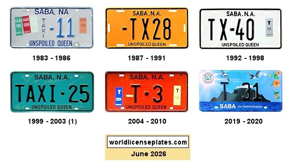 Taxi license plates