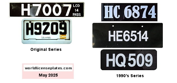 Hire, Bus license plates