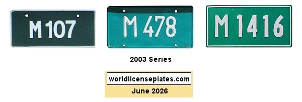 Minibus license plates