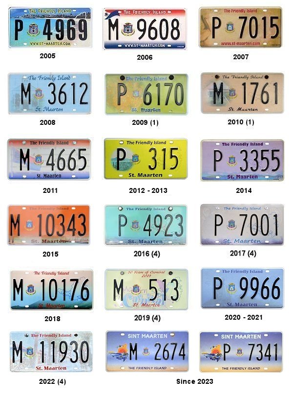 Private/Passenger license plates