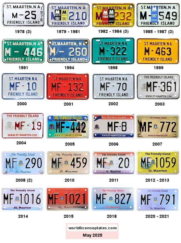 Motorcycle license plates