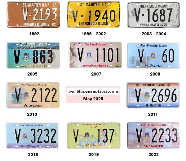 Truck license plates