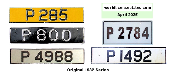 Private/Passenger license plates